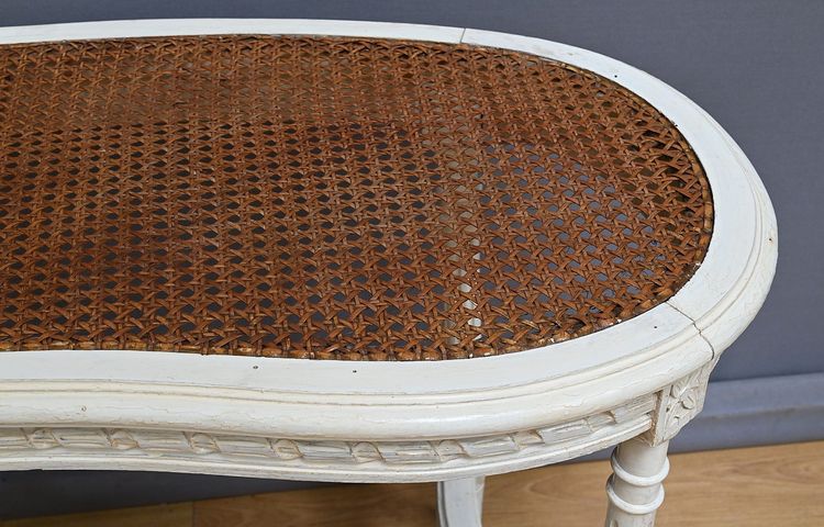 Banc de Piano en Bois peint, style Louis XVI – Fin XIXe