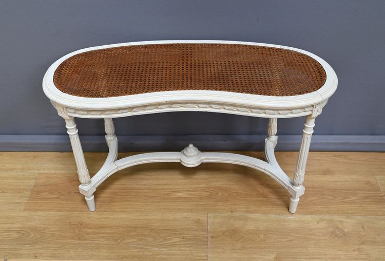Banc de Piano en Bois peint, style Louis XVI – Fin XIXe
