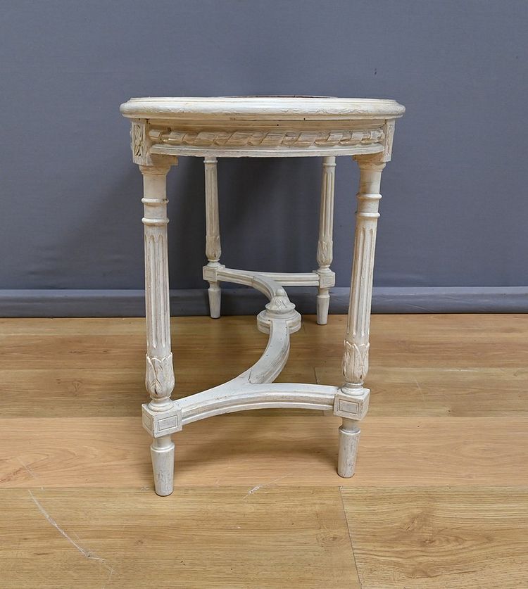 Banc de Piano en Bois peint, style Louis XVI – Fin XIXe