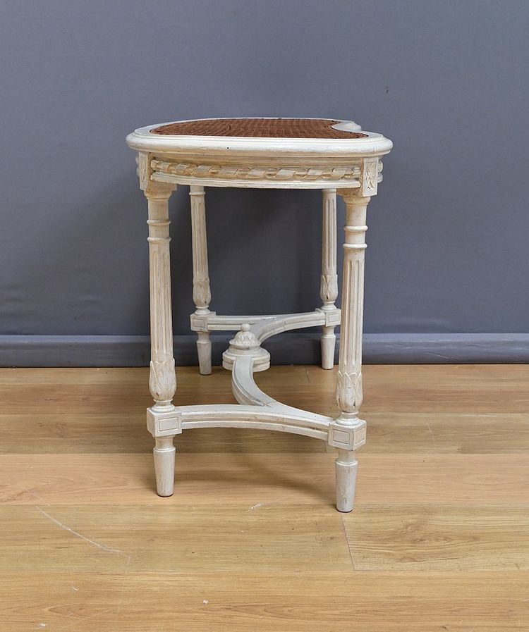 Banc de Piano en Bois peint, style Louis XVI – Fin XIXe