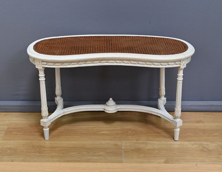 Banc de Piano en Bois peint, style Louis XVI – Fin XIXe