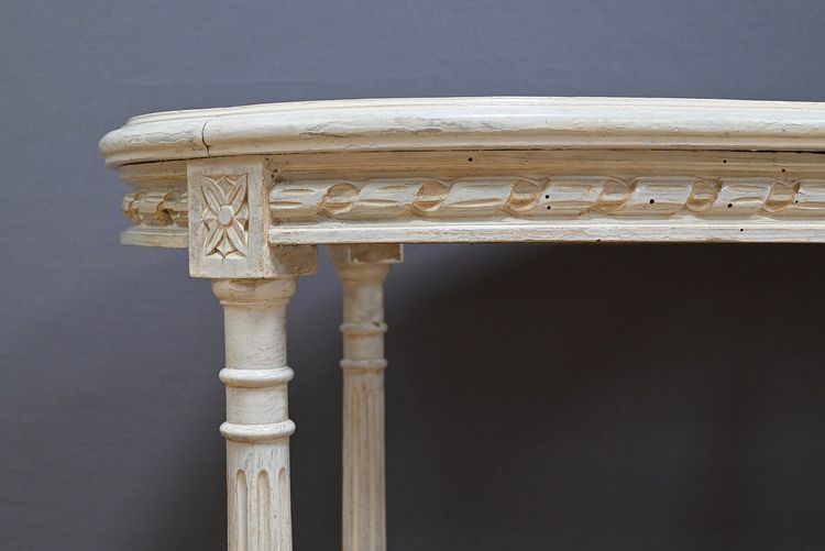 Banc de Piano en Bois peint, style Louis XVI – Fin XIXe