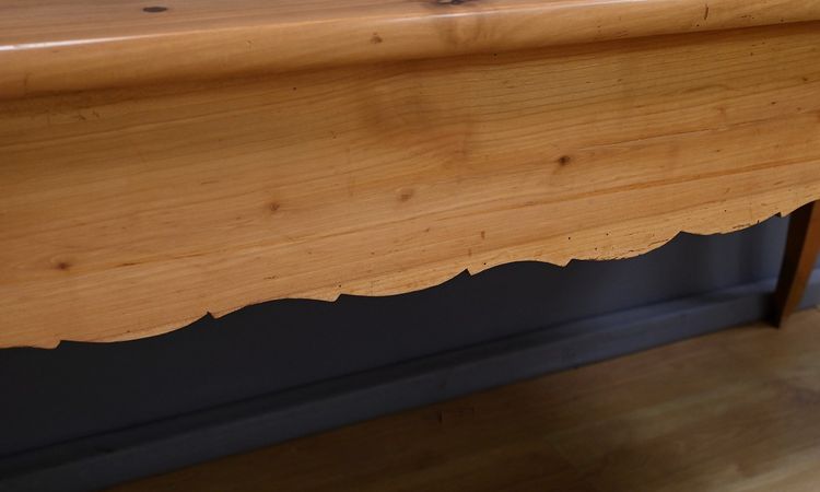 Table de Ferme en Merisier blond, style Louis XV – 2ème partie du XIXe