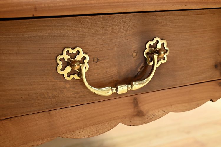 Table de Ferme en Merisier blond, style Louis XV – 2ème partie du XIXe