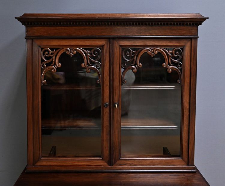 Petit Scriban Vitrine en Palissandre – 2ème partie XIXe