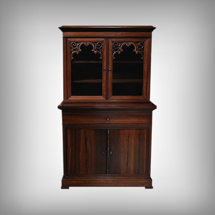 Petit Scriban Vitrine en Palissandre – 2ème partie XIXe