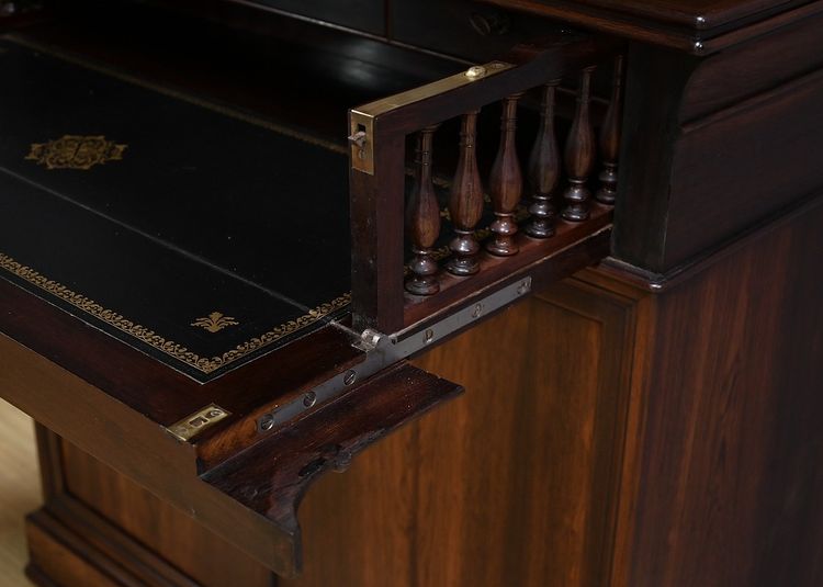 Petit Scriban Vitrine en Palissandre – 2ème partie XIXe