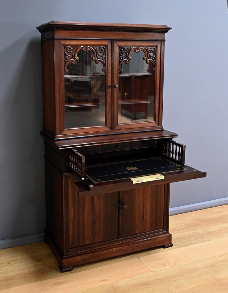 Petit Scriban Vitrine en Palissandre – 2ème partie XIXe