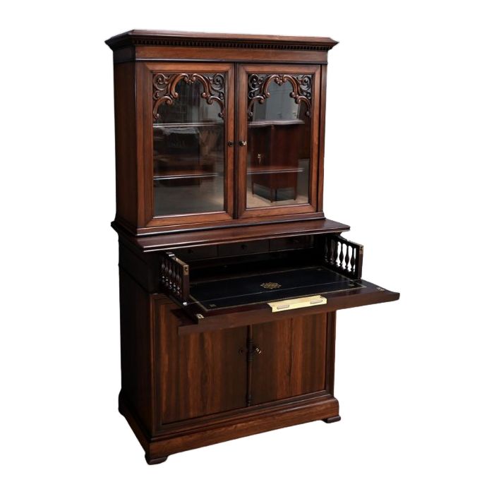 Petit Scriban Vitrine en Palissandre – 2ème partie XIXe