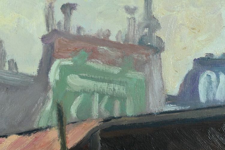 Scena di strada" di C. Subileau - Inizio XX secolo