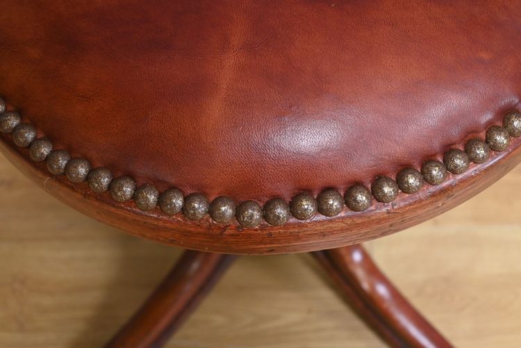 Stained Beech Office Chair, Thonet style - 1930
