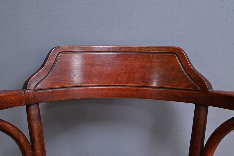 Stained Beech Office Chair, Thonet style - 1930