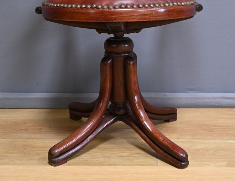 Stained Beech Office Chair, Thonet style - 1930