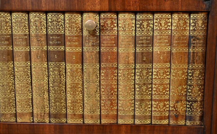Meuble Vitrine en Marqueterie, style Louis XVI – 2ème partie XIXe