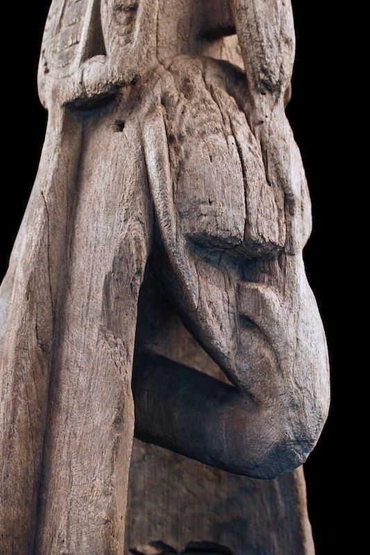 Dugout canoe, oceanic art, tribal art, marine object, Papua New Guinea, Oceania, 55 cm