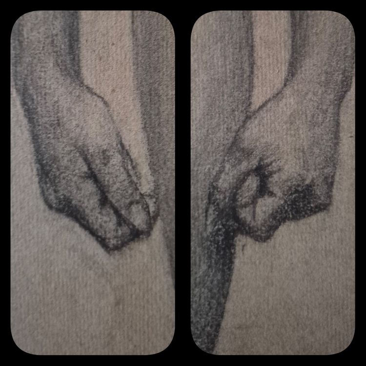 Drawing of a nude man, circa 1900