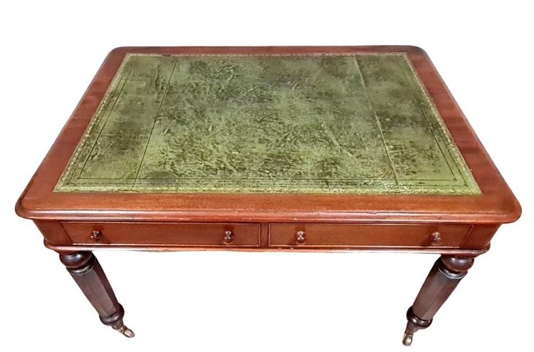 Napoleon III period double-sided mahogany desk circa 1850