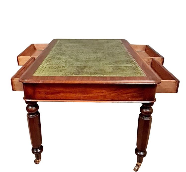 Napoleon III period double-sided mahogany desk circa 1850
