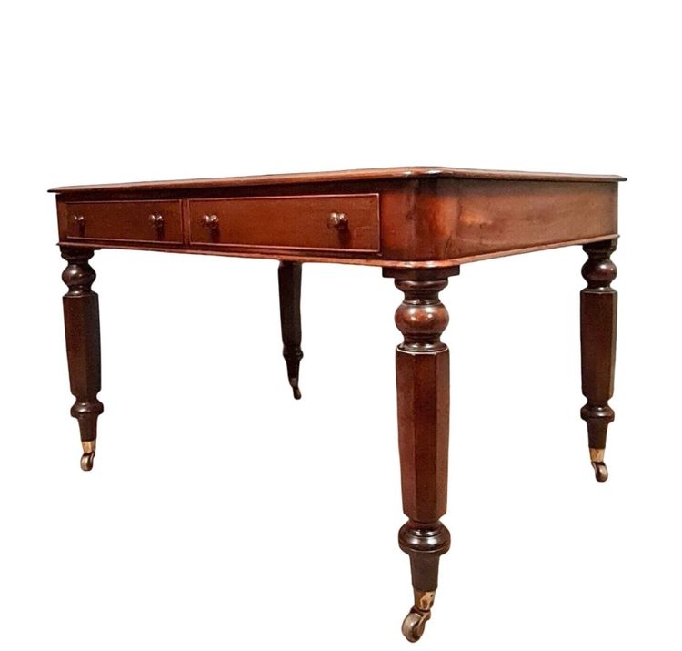 Napoleon III period double-sided mahogany desk circa 1850