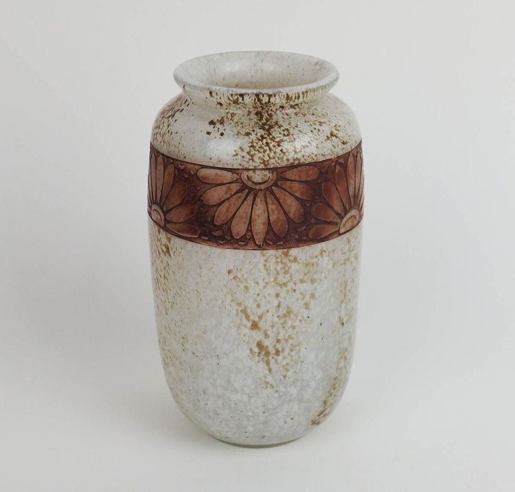 Art Deco glass vase by Legras