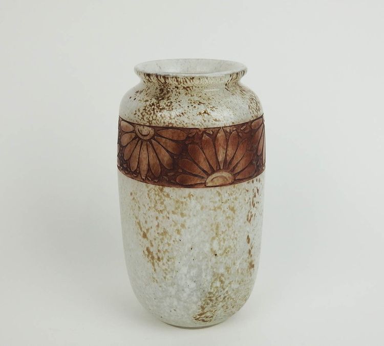 Art Deco glass vase by Legras