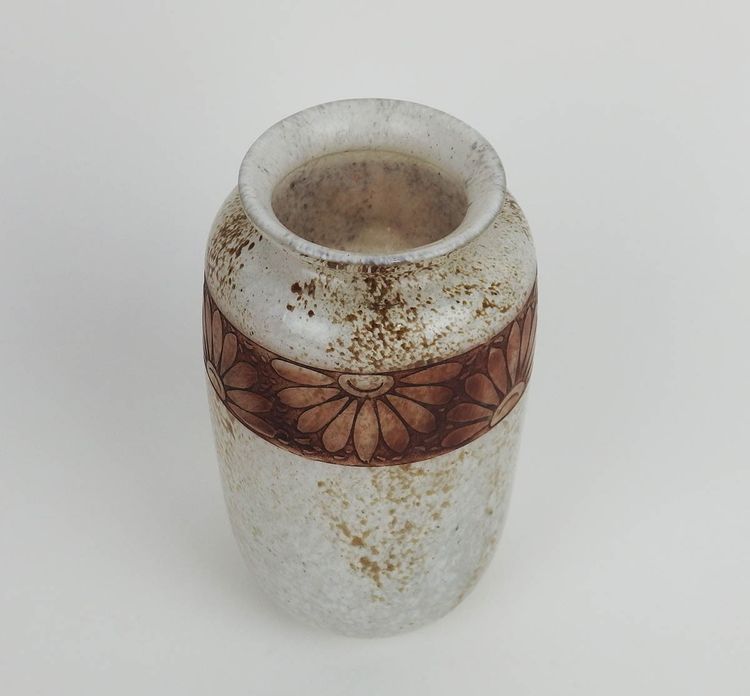 Art Deco glass vase by Legras
