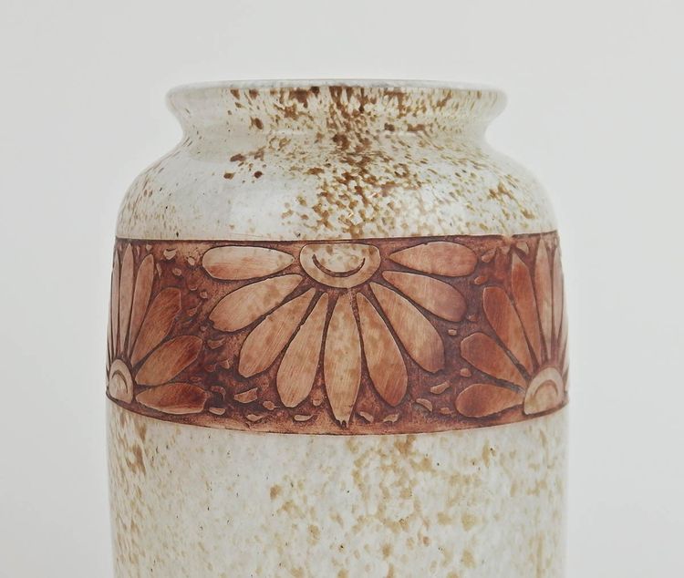 Art Deco glass vase by Legras