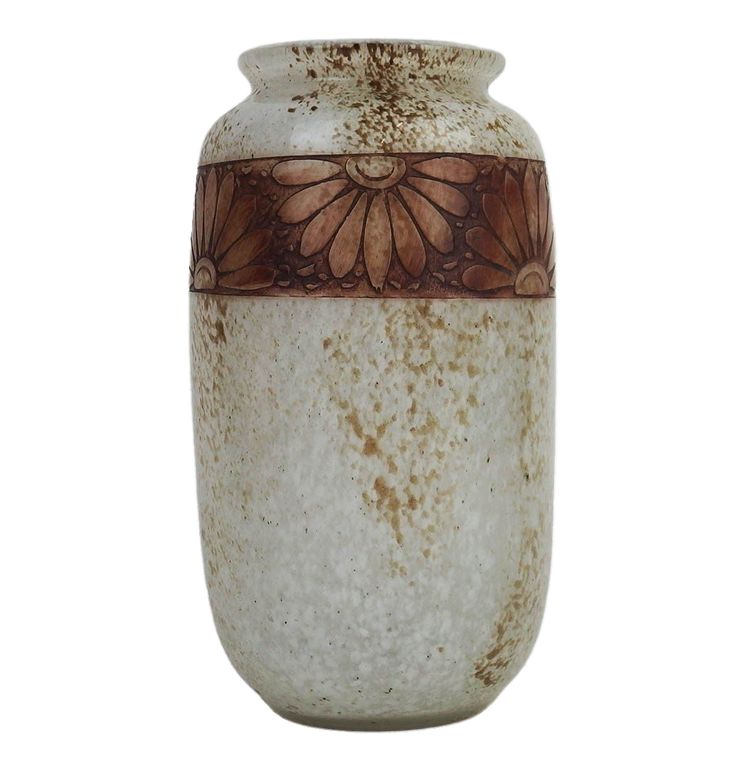 Art Deco glass vase by Legras