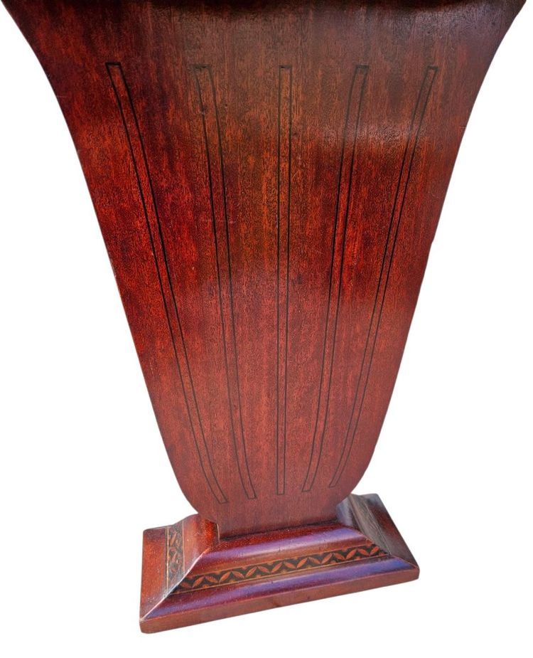1925 Art Deco inlaid mahogany desk table