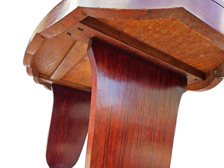 1925 Art Deco inlaid mahogany desk table