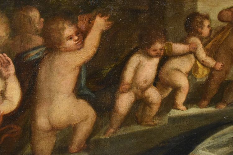 Lotta tra putti sul ponte dei Pugni a Venezia, Tiziano Vecellio (Pieve di Cadore 1490 - Venezia 1576