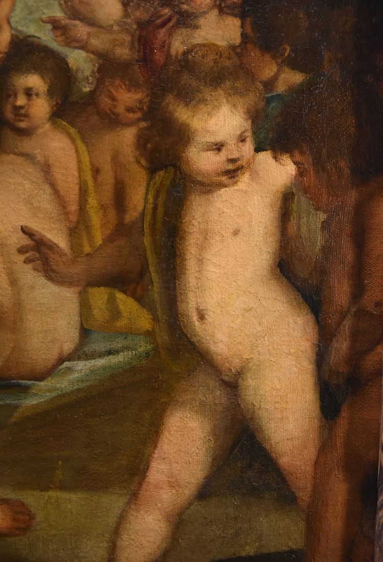 Lotta tra putti sul ponte dei Pugni a Venezia, Tiziano Vecellio (Pieve di Cadore 1490 - Venezia 1576