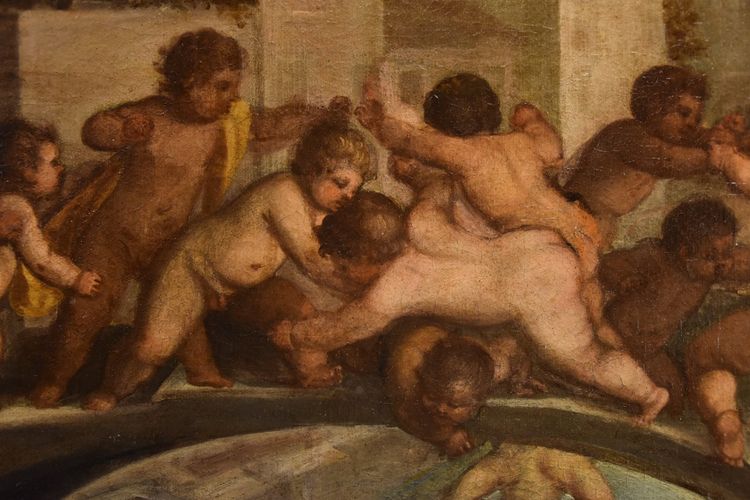 Lotta tra putti sul ponte dei Pugni a Venezia, Tiziano Vecellio (Pieve di Cadore 1490 - Venezia 1576