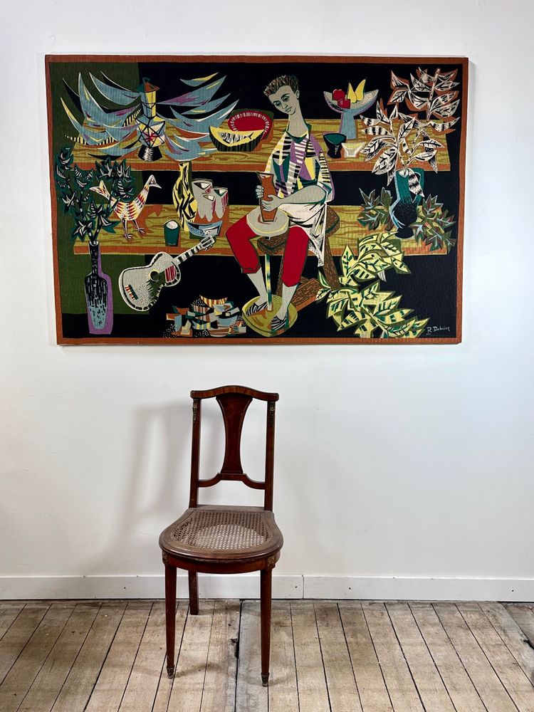 Minimalist tapestry by Robert DEBIEVE 1950