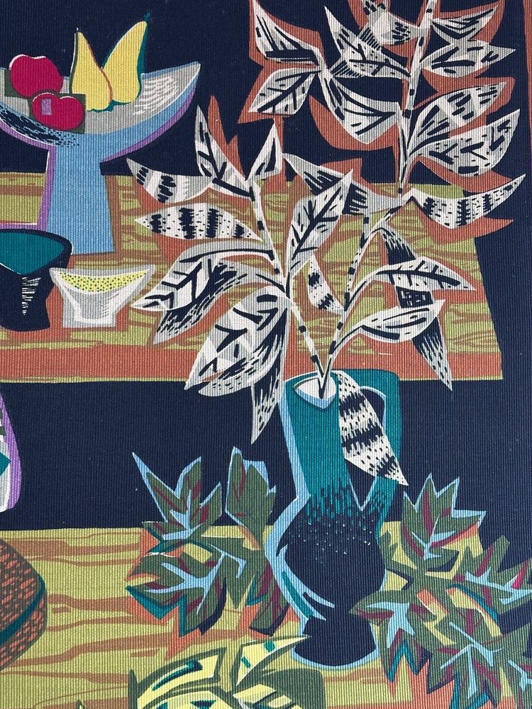 Minimalist tapestry by Robert DEBIEVE 1950