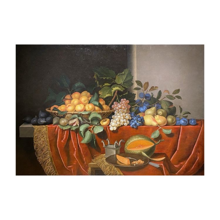 Paul Liégeois (tätig im 17. Jh. in Paris), Stillleben mit Früchten Und Goldschmiedearbeiten