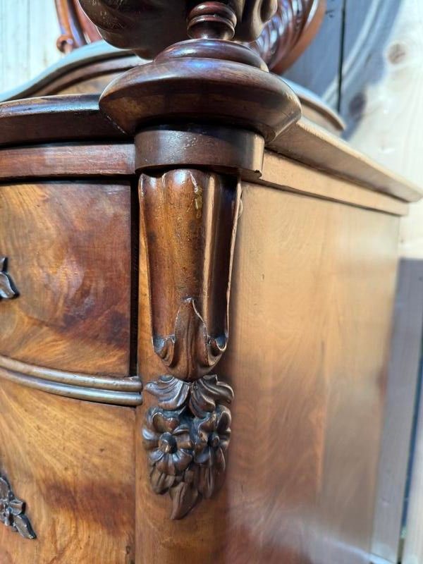 Commode - Coiffeuse époque Napoléon III avec psyché.