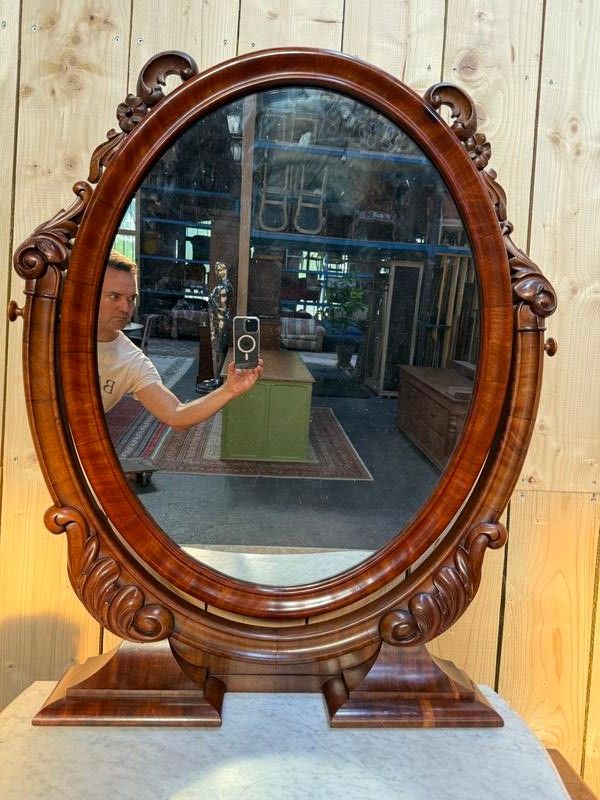 Commode - Coiffeuse époque Napoléon III avec psyché.