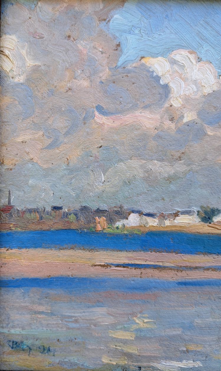 Pierre Agnès (1898-1964), View of Tudy Island in 1924