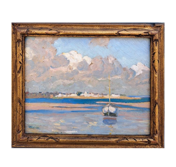 Pierre Agnès (1898-1964), View of Tudy Island in 1924