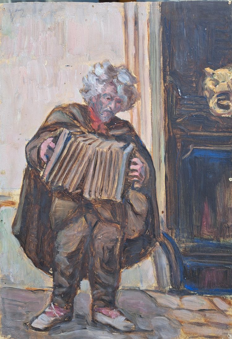 Pierre Agnès (1898-1964), Paesaggio bretone, olio
