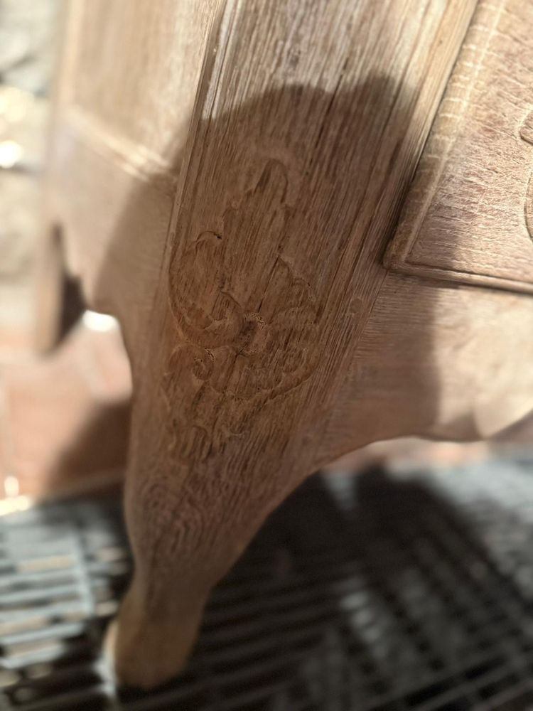 Cassettone Luigi xv Liégeoise della fine del XVIII secolo in rovere naturale