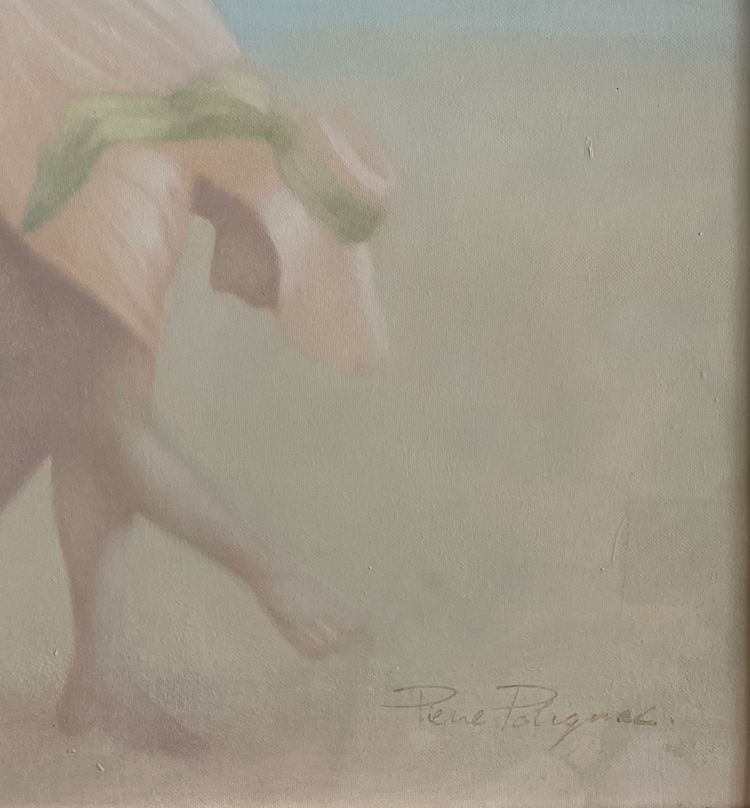 Pittura figurativa del XX secolo: estate, mare, spiaggia, vacanze.  Pierre Polignac