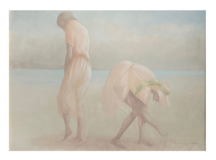Pittura figurativa del XX secolo: estate, mare, spiaggia, vacanze.  Pierre Polignac