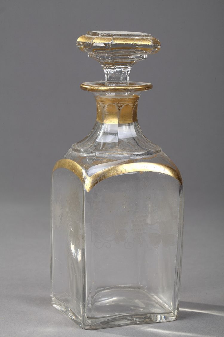 Cave à liqueur Napoléon III en bois d'ébène et incrustations de laiton
