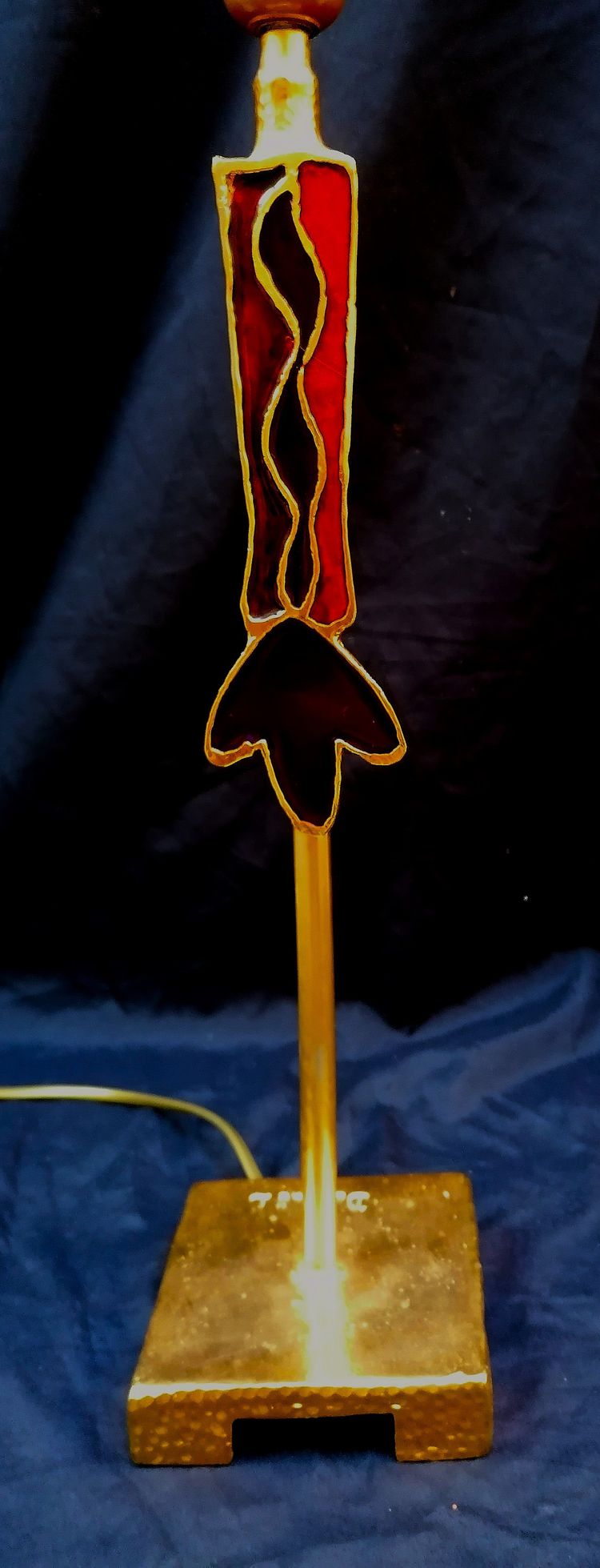 NICOLAS DEWAEL - LAMP - EDITION FONDICA - ORIGINAL PIECE - METAL AND ENAMEL - MODERNIST -