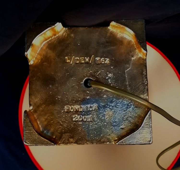 NICOLAS DEWAEL - LAMP - EDITION FONDICA - ORIGINAL PIECE - METAL AND ENAMEL - MODERNIST -