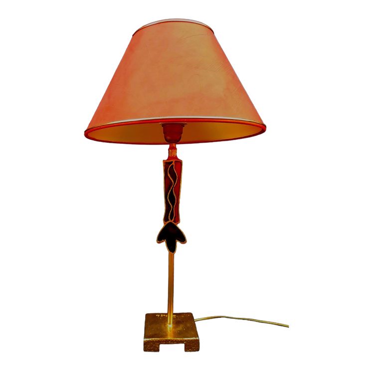 NICOLAS DEWAEL - LAMP - EDITION FONDICA - ORIGINAL PIECE - METAL AND ENAMEL - MODERNIST -