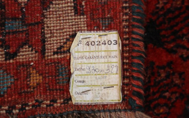 Grande tappeto persiano, XIX secolo, lana (230*223 cm)