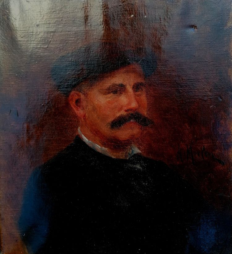 PAUL EMILE ANTONY MORLON - OIL ON CANVAS - PORTRAIT - XIX-XXEME-